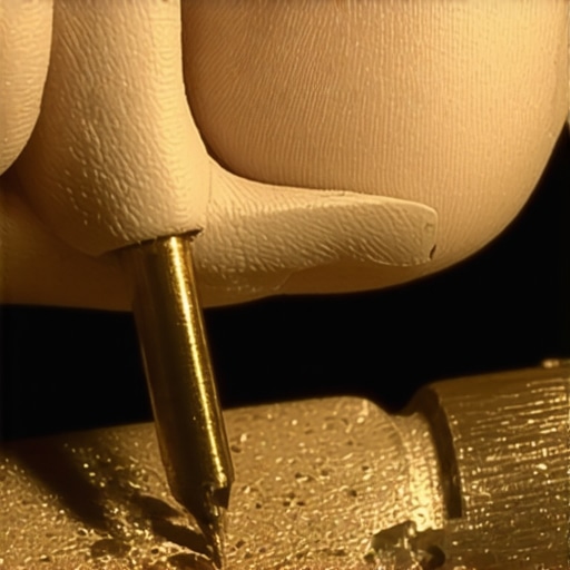 Micro-Engraving Precision in Jewelry Restoration Jeweler performing micro-engraving on a vintage jewelry piece