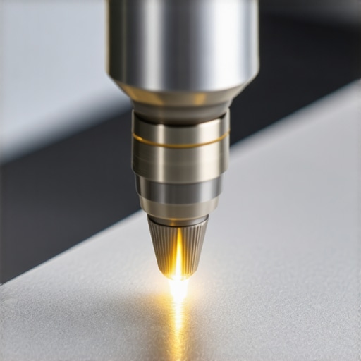 Jeweler performing laser engraving on jewelry in a professional workshop
