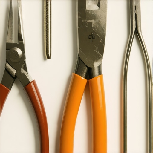 Essential Jewelry Repair Tools A collection of high-quality jewelry repair tools on a workbench, ready for detailed craftsmanship.