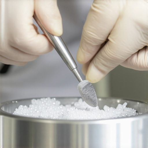 A jeweler cleaning and polishing jewelry tools for optimal performance.