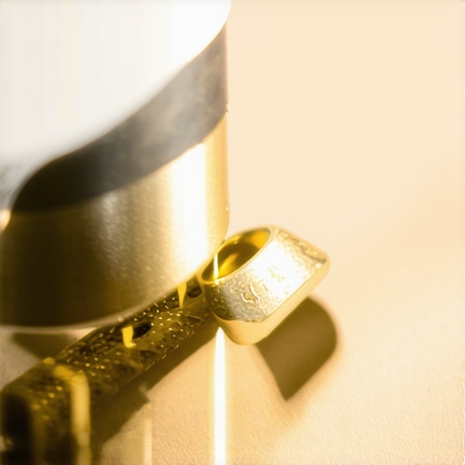 Expert Laser Engraving in Action Jeweler using laser engraver on ring for detailed personalized engraving.