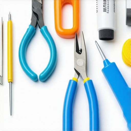 Assortment of precision tools used in jewelry repair and maintenance